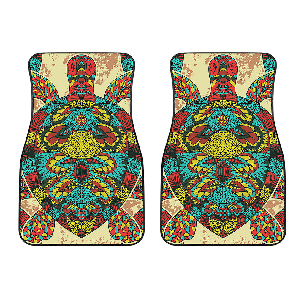 Native Bohemian Sea Turtle Print Front Car Floor Mats