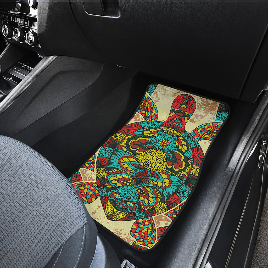 Native Bohemian Sea Turtle Print Front Car Floor Mats