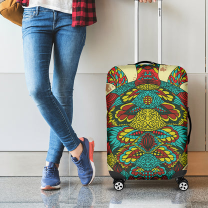 Native Bohemian Sea Turtle Print Luggage Cover
