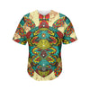 Native Bohemian Sea Turtle Print Men's Baseball Jersey