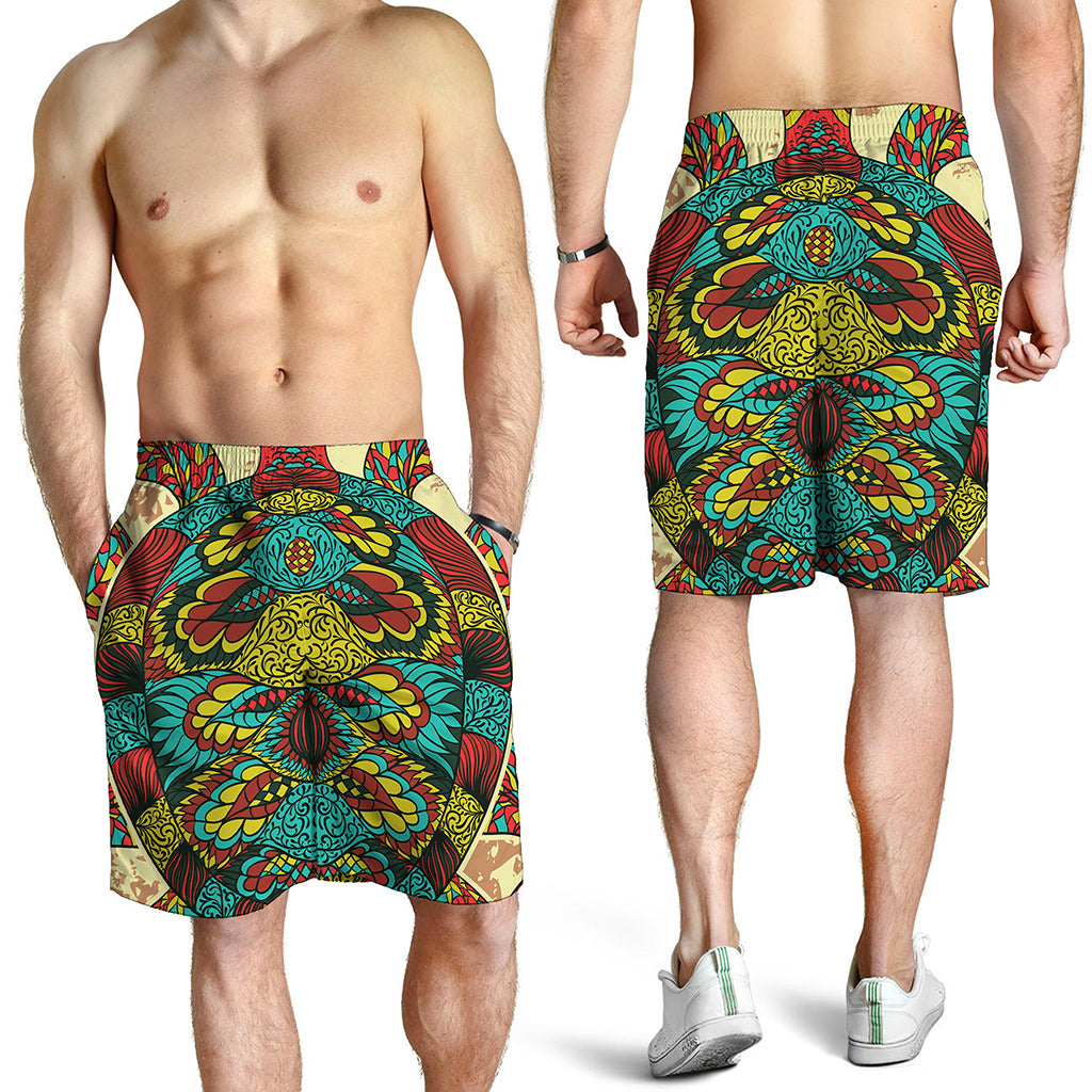 Native Bohemian Sea Turtle Print Men's Shorts