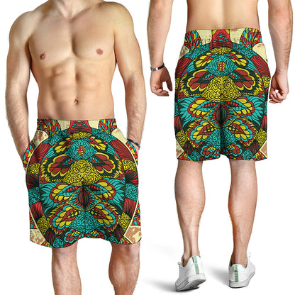 Native Bohemian Sea Turtle Print Men's Shorts