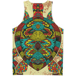 Native Bohemian Sea Turtle Print Men's Tank Top