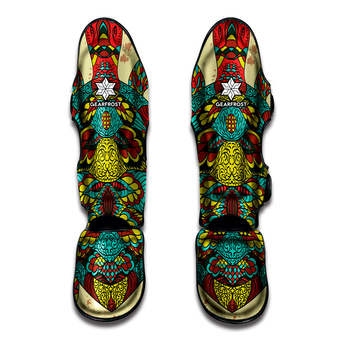 Native Bohemian Sea Turtle Print Muay Thai Shin Guard