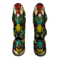 Native Bohemian Sea Turtle Print Muay Thai Shin Guards