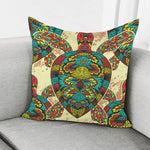 Native Bohemian Sea Turtle Print Pillow Cover