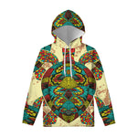 Native Bohemian Sea Turtle Print Pullover Hoodie