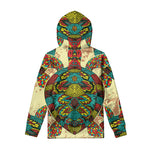 Native Bohemian Sea Turtle Print Pullover Hoodie