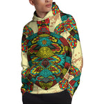 Native Bohemian Sea Turtle Print Pullover Hoodie