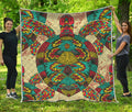 Native Bohemian Sea Turtle Print Quilt