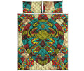 Native Bohemian Sea Turtle Print Quilt Bed Set