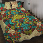 Native Bohemian Sea Turtle Print Quilt Bed Set