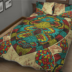 Native Bohemian Sea Turtle Print Quilt Bed Set