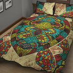 Native Bohemian Sea Turtle Print Quilt Bed Set