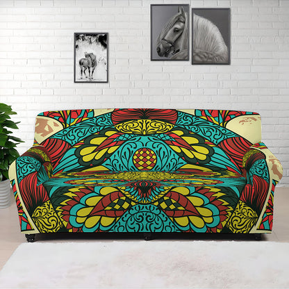 Native Bohemian Sea Turtle Print Sofa Cover