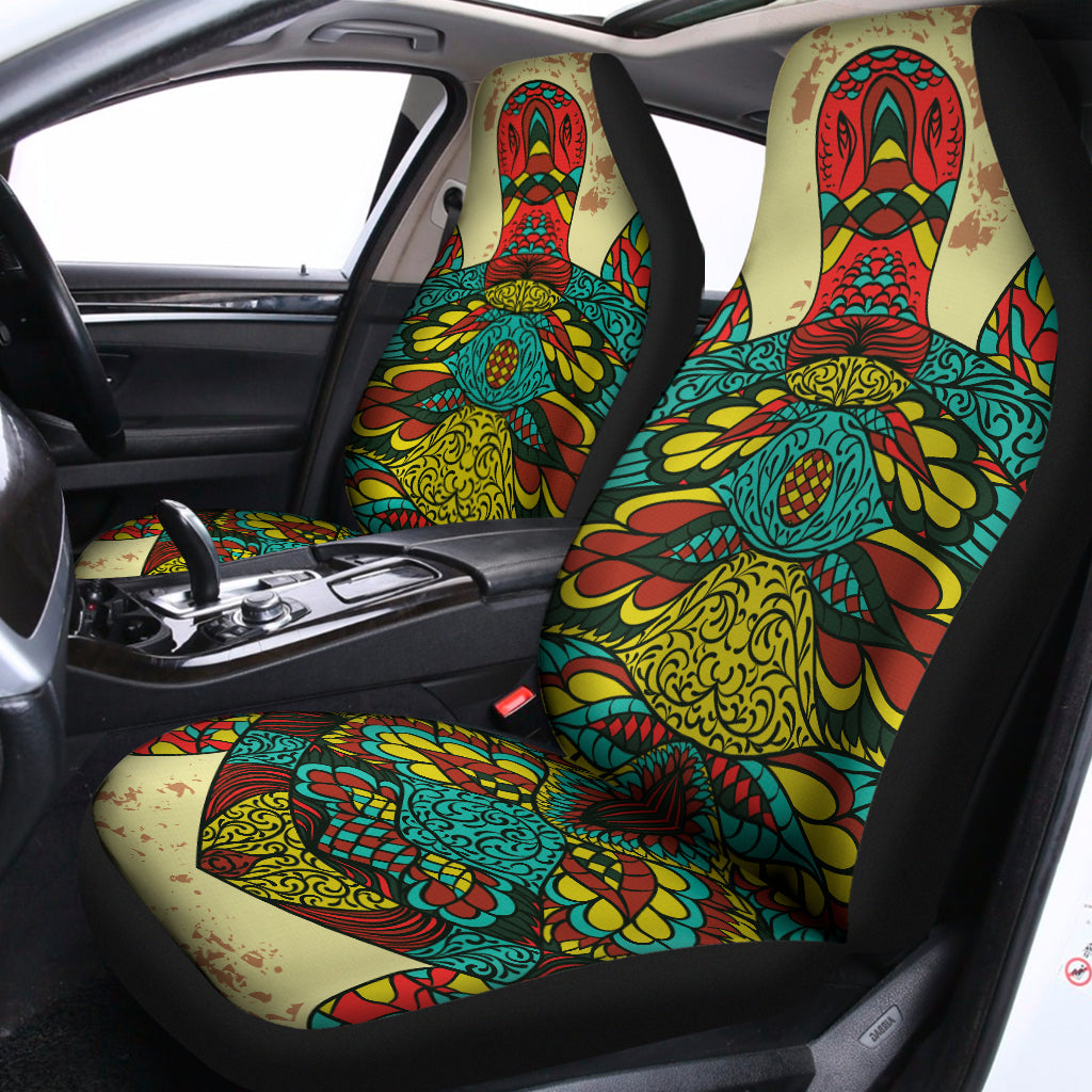 Native Bohemian Sea Turtle Print Universal Fit Car Seat Covers