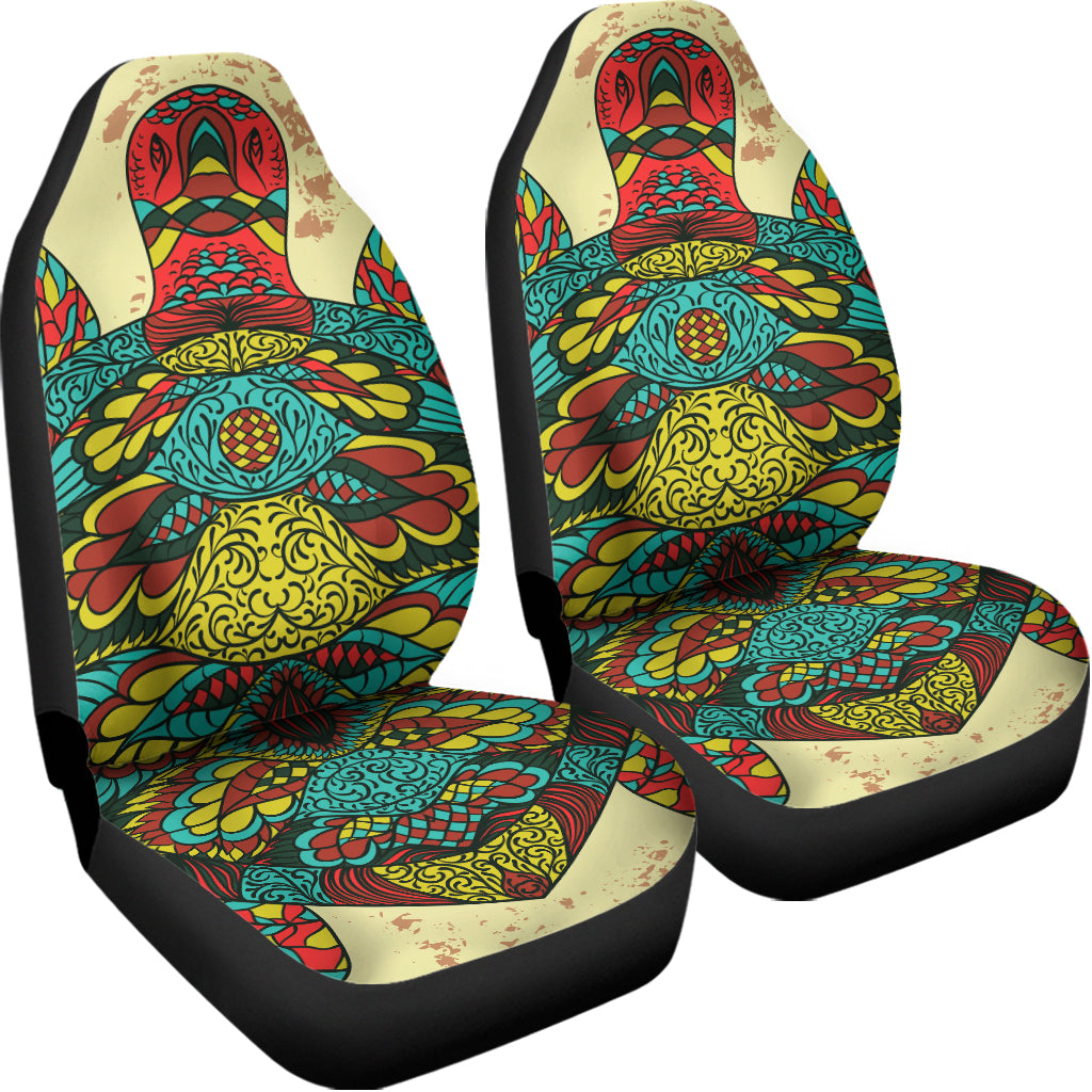 Native Bohemian Sea Turtle Print Universal Fit Car Seat Covers