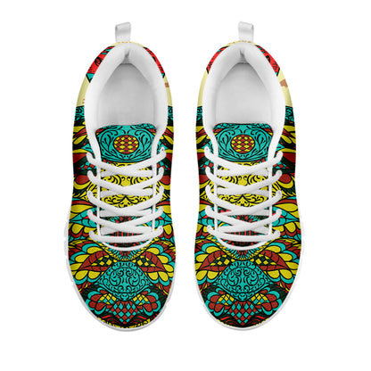 Native Bohemian Sea Turtle Print White Sneakers