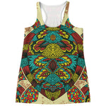 Native Bohemian Sea Turtle Print Women's Racerback Tank Top