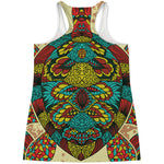 Native Bohemian Sea Turtle Print Women's Racerback Tank Top