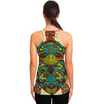 Native Bohemian Sea Turtle Print Women's Racerback Tank Top