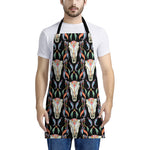 Native Buffalo Pattern Print Apron