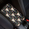 Native Buffalo Pattern Print Car Center Console Cover
