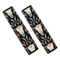 Native Buffalo Pattern Print Car Seat Belt Covers