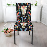 Native Buffalo Pattern Print Dining Chair Slipcover
