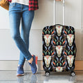Native Buffalo Pattern Print Luggage Cover
