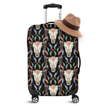 Native Buffalo Pattern Print Luggage Cover