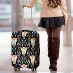 Native Buffalo Pattern Print Luggage Cover
