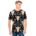 Native Buffalo Pattern Print Men's T-Shirt