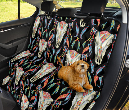Native Buffalo Pattern Print Pet Car Back Seat Cover