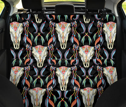 Native Buffalo Pattern Print Pet Car Back Seat Cover