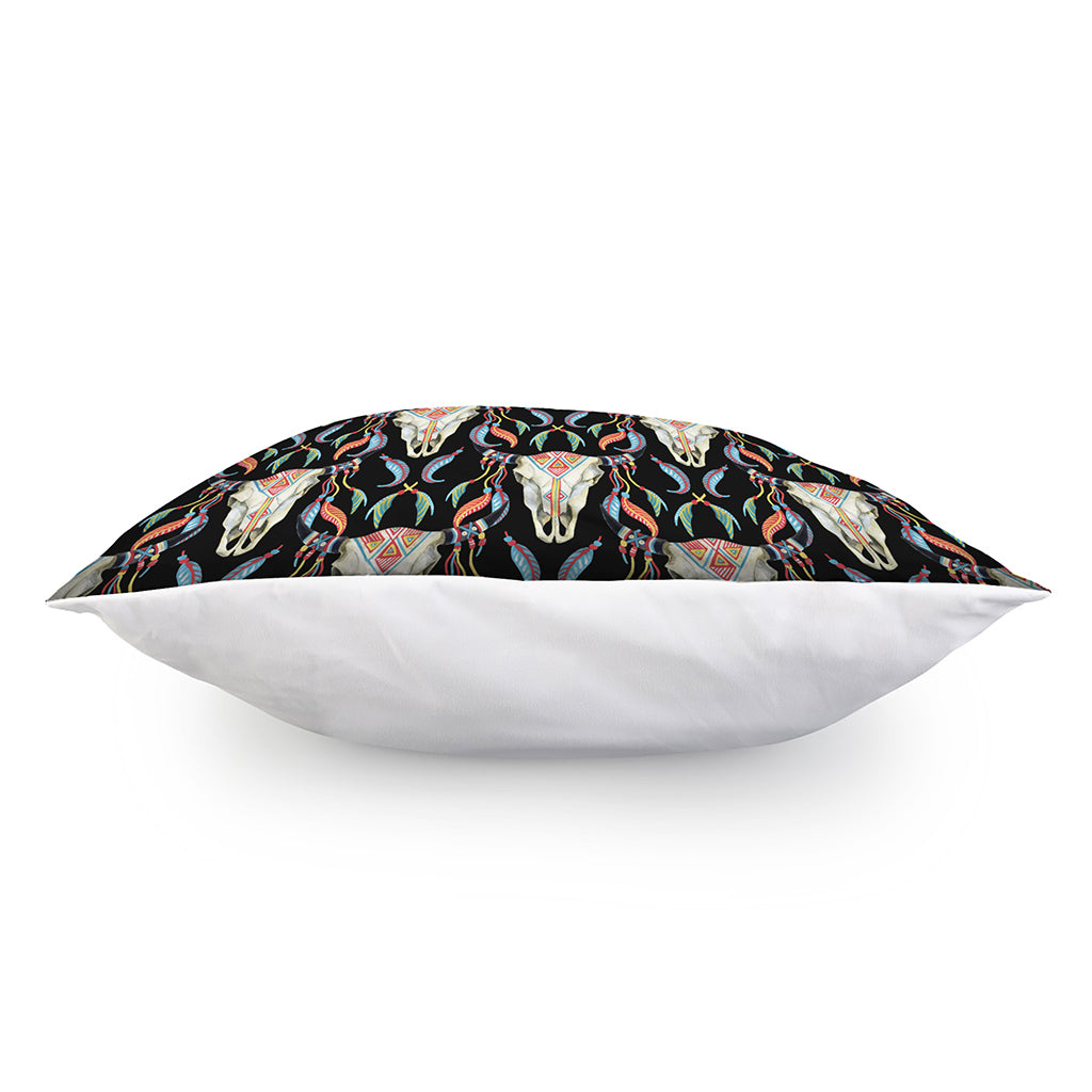 Native Buffalo Pattern Print Pillow Cover