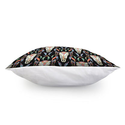 Native Buffalo Pattern Print Pillow Cover