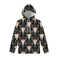 Native Buffalo Pattern Print Pullover Hoodie