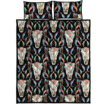 Native Buffalo Pattern Print Quilt Bed Set