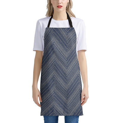 Native Denim Jeans Pattern Print Apron