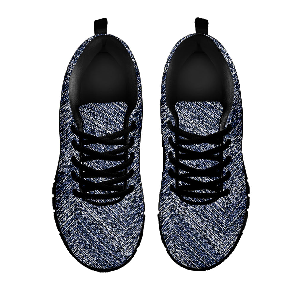 Native Denim Jeans Pattern Print Black Sneakers