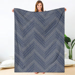 Native Denim Jeans Pattern Print Blanket