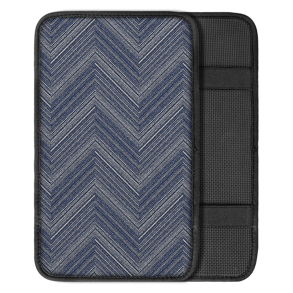 Native Denim Jeans Pattern Print Car Center Console Cover