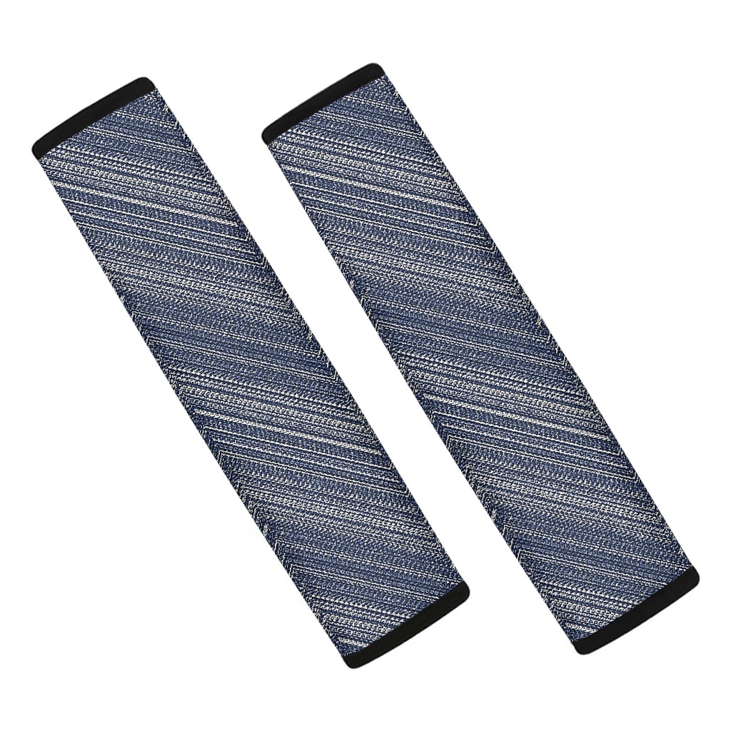 Native Denim Jeans Pattern Print Car Seat Belt Covers