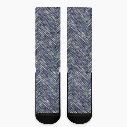 Native Denim Jeans Pattern Print Crew Socks