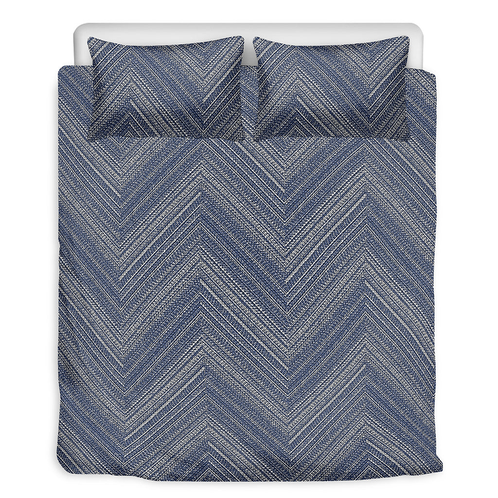 Native Denim Jeans Pattern Print Duvet Cover Bedding Set