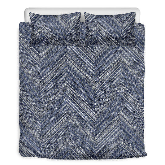 Native Denim Jeans Pattern Print Duvet Cover Bedding Set