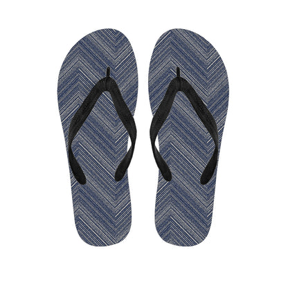 Native Denim Jeans Pattern Print Flip Flops