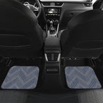 Native Denim Jeans Pattern Print Front and Back Car Floor Mats
