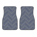 Native Denim Jeans Pattern Print Front Car Floor Mats